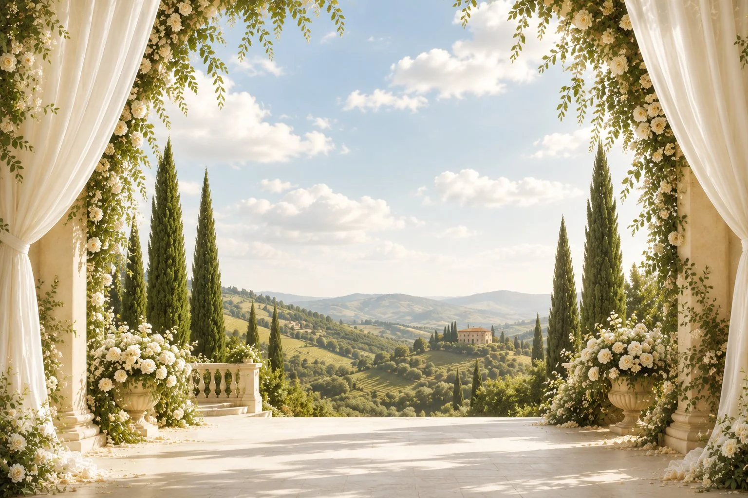 Tuscany Garden wedding website & invitation design